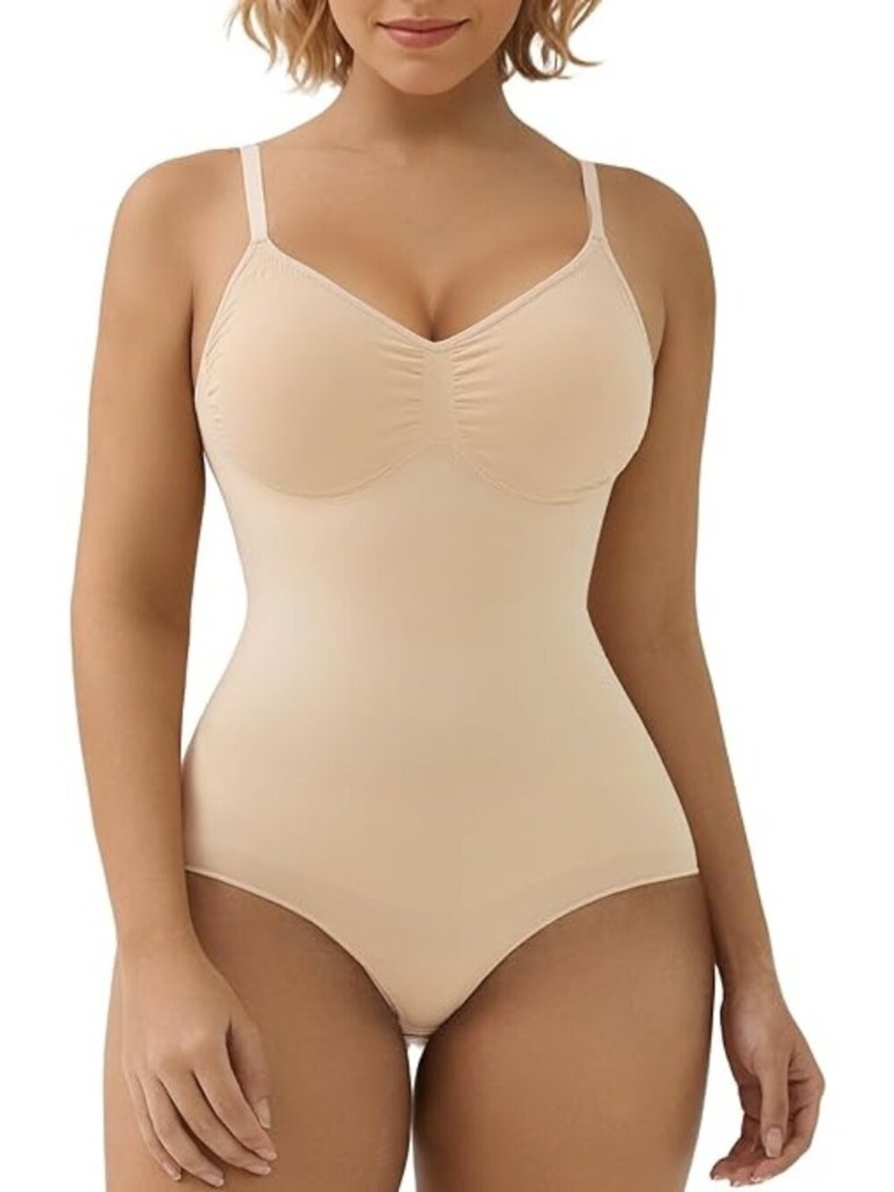 2X 3X Seamless Shapewear Bodysuit Tummy Control Snatched Waist Sculpting Shaper